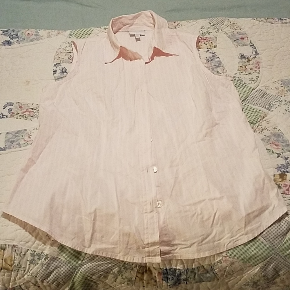 Maternity Button Down Striped Top